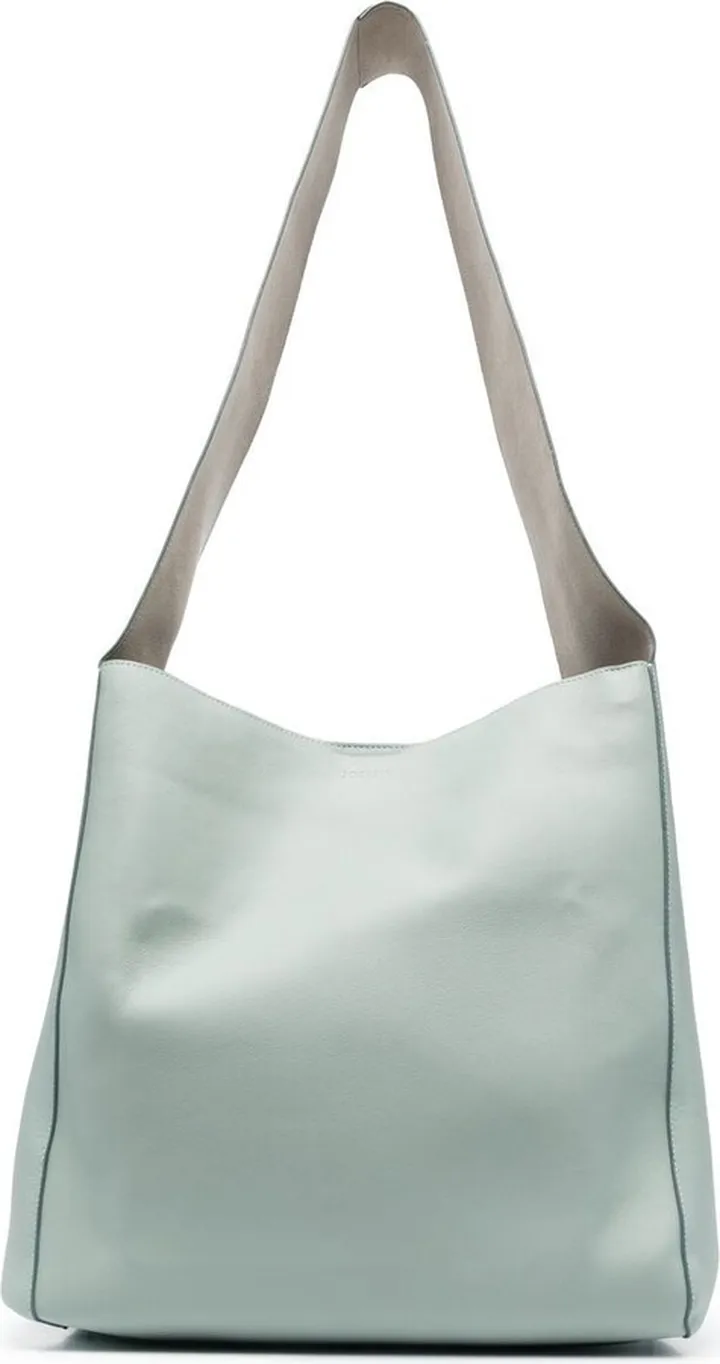 Debossed-Logo Shoulder Bag