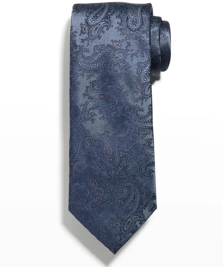Men's Silk Jacquard Paisley Tie