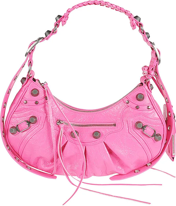 BALENCIAGA- Le Cagole S Leather Shoulder Bag