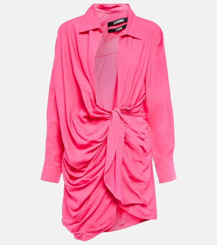 La Robe Bahia tie-detail minidress