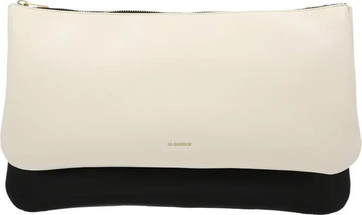 Jil Sander Logo Printed Strapped Shoulder Bag