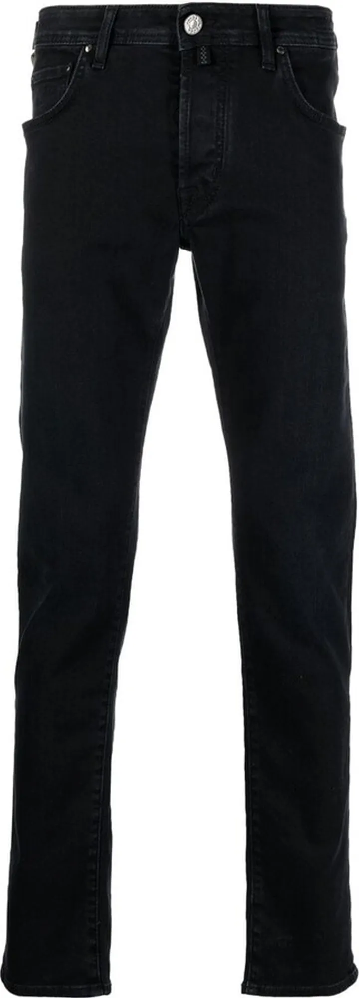 Scarf-Detail Skinny Jeans