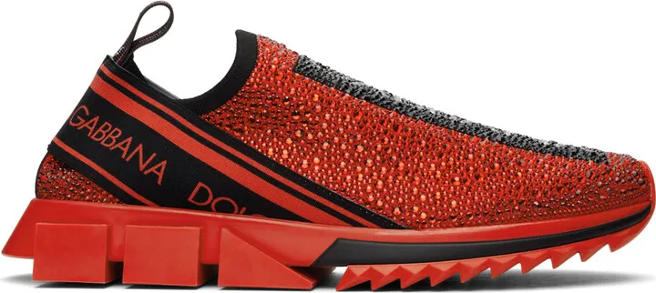 Dolce & Gabbana Red Sorrento Sneakers
