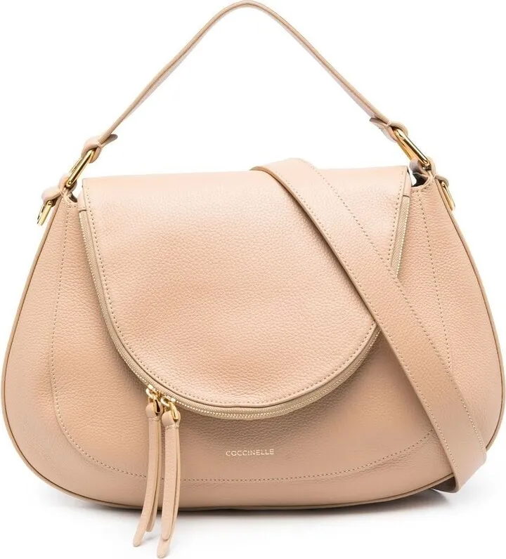 Logo-Detail Leather Tote Bag