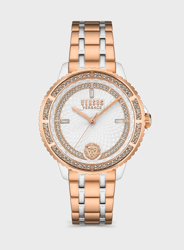 Steel Strap Analog Watch
