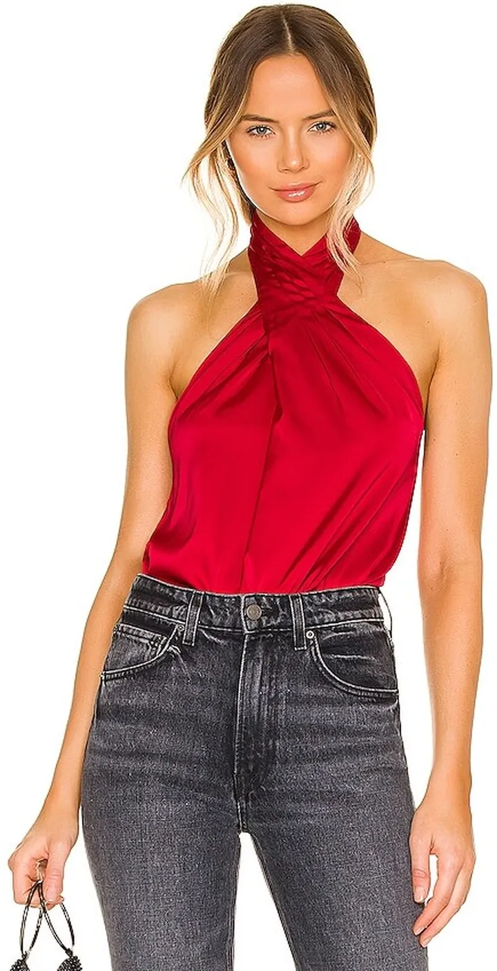 Amerie Pleated Halter Top
