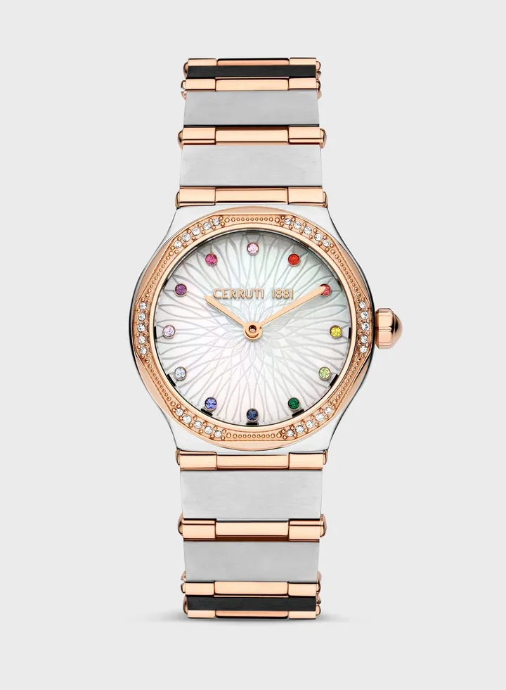 Steel Strap Analog Watch