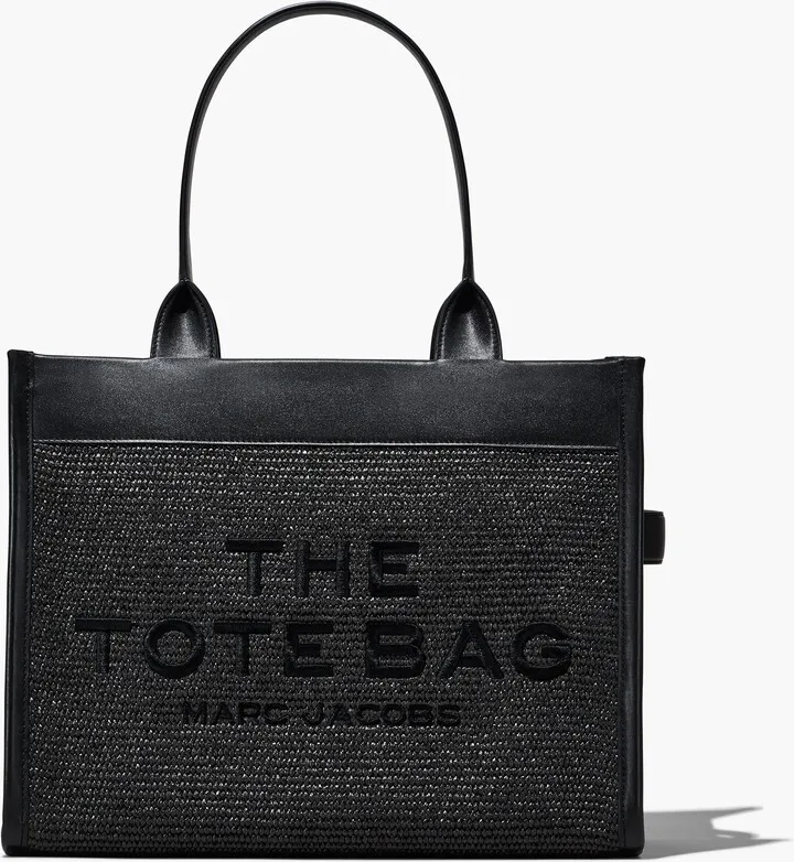 The Woven Dtm Large Tote Bag - Black