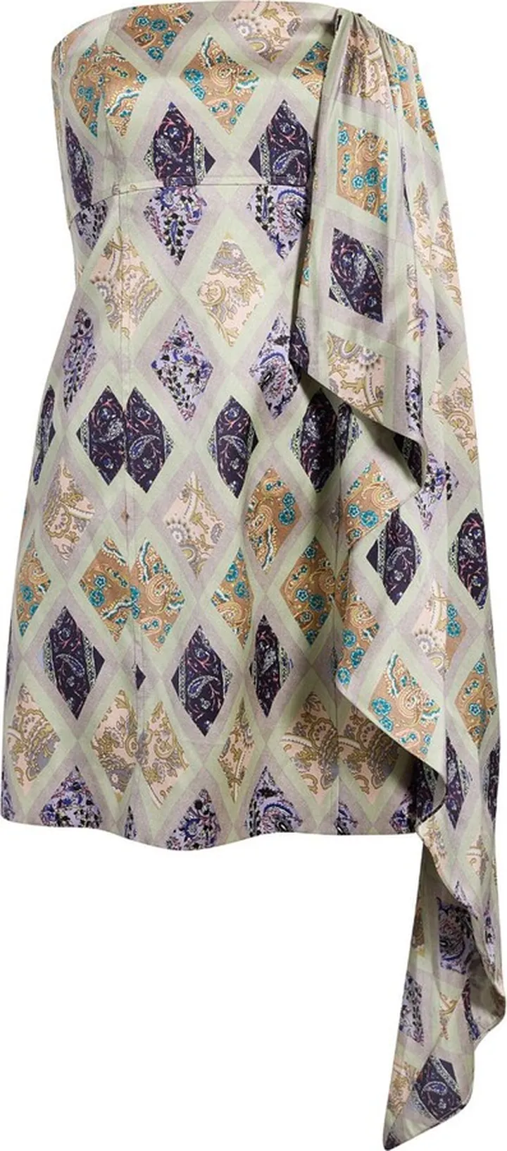 Luisa drape-detail mini dress