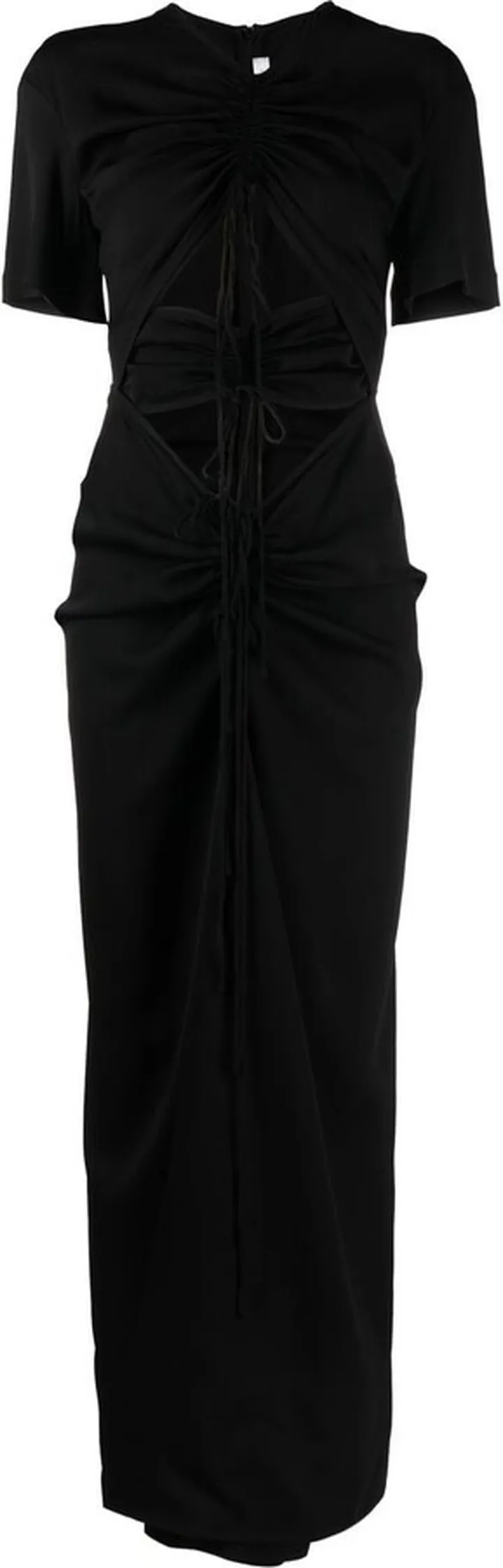 ruched panelled T-shirt dress