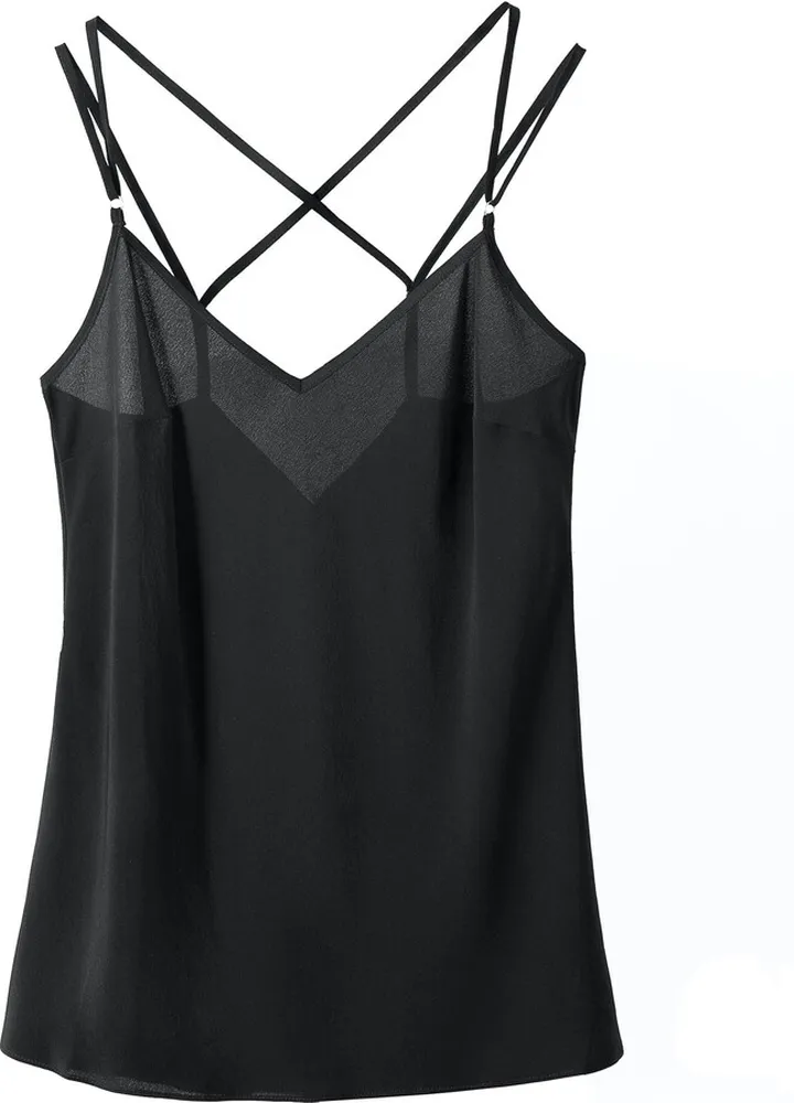 Voya - Vela Silk Camisole Black