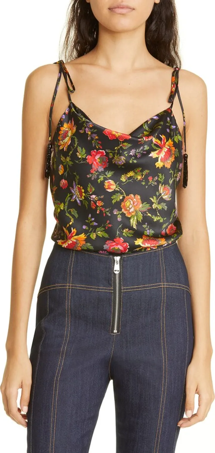 Marta Floral Satin Camisole