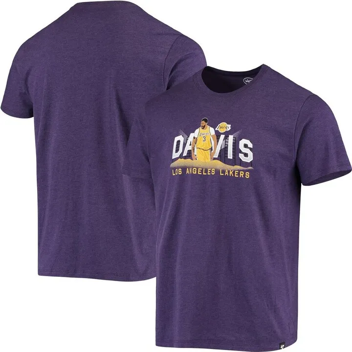Men's Anthony Davis Purple Los Angeles Lakers Player Graphic T-shirt