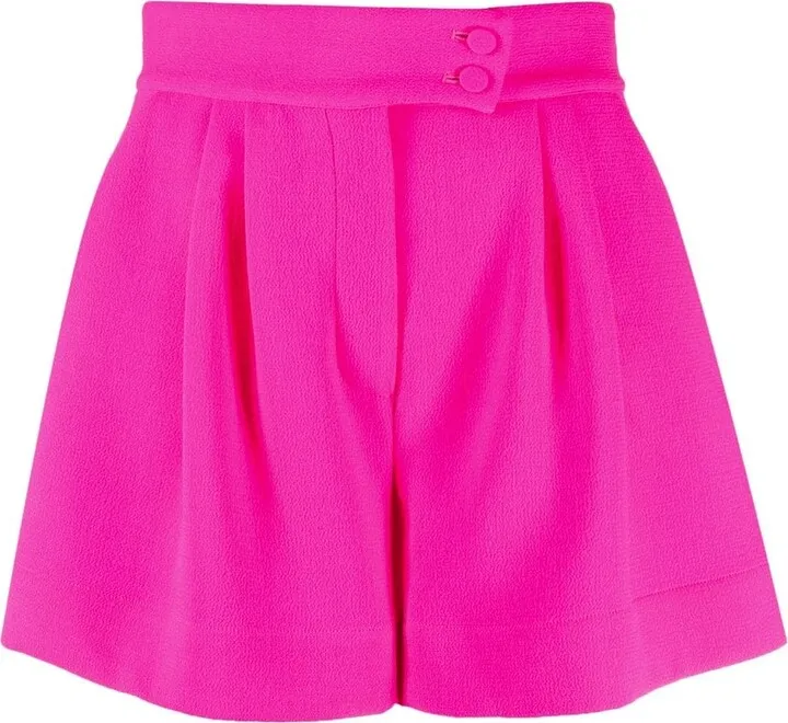 Crepe-Texture Mini Shorts