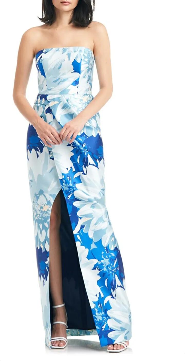 Lucienne Strapless Column Gown