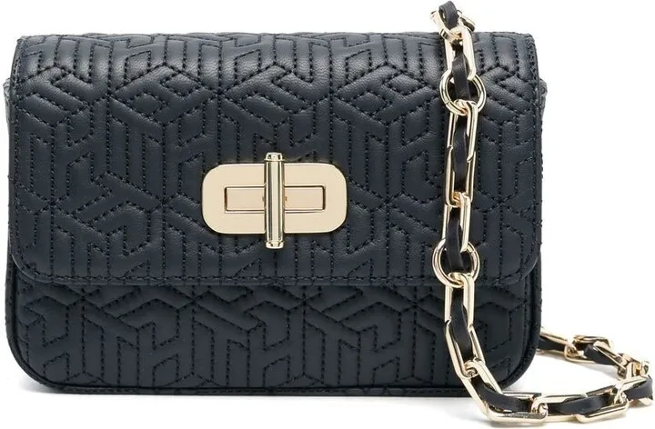 Turn-Lock Snap Crossbody Bag