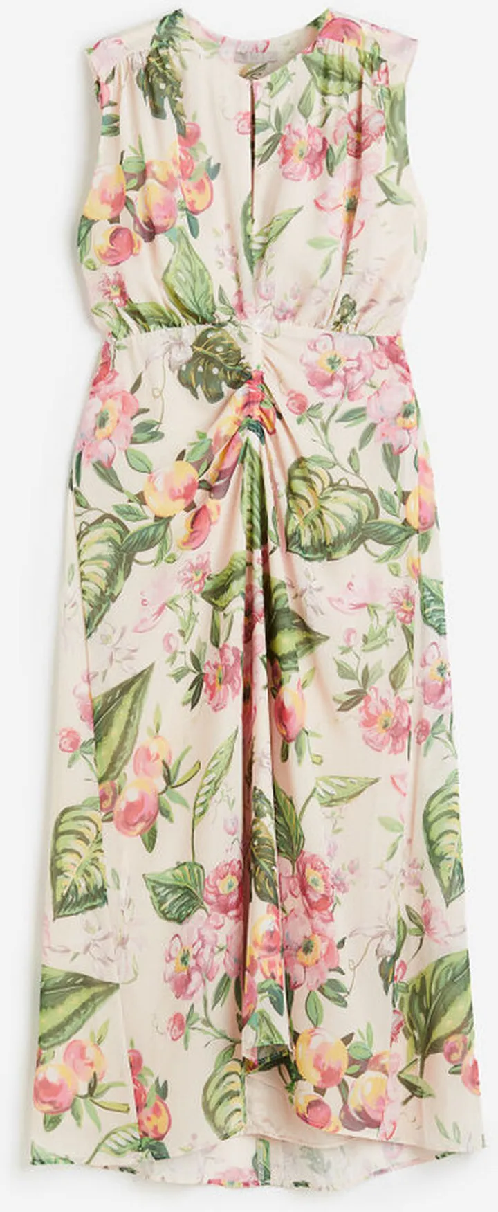 Patterned Chiffon Dress
