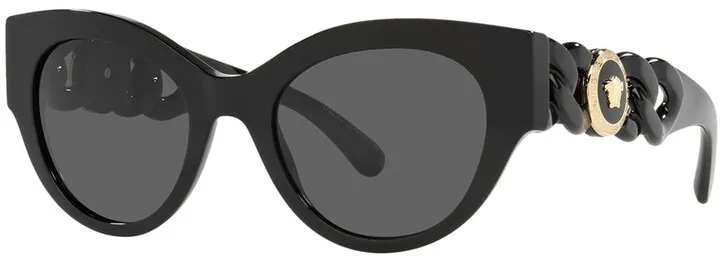 Medusa Coin Chain Acetate Cat-Eye Sunglasses