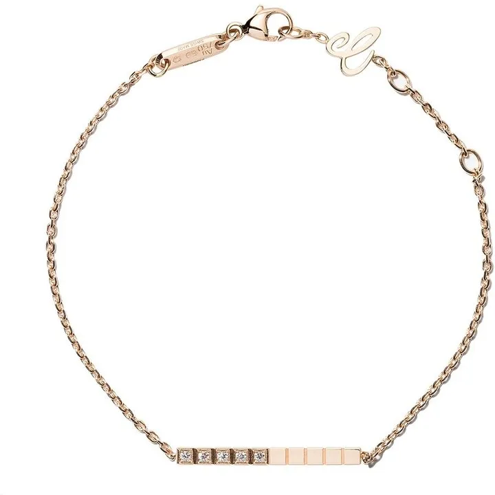18kt rose gold Ice Cube Pure diamond bracelet