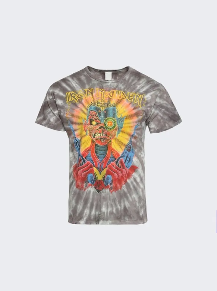 Iron Maiden Crew T-Shirt Smoke Tie Dye