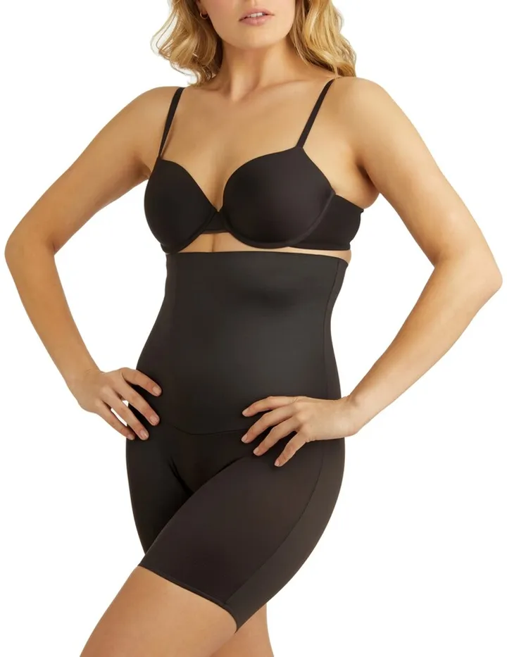 Miraclesuit Women's Comfy Curves Hi-Waist Thigh Slimmer Shapewear 2519