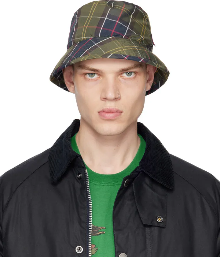 Barbour Khaki Packable Bucket Hat