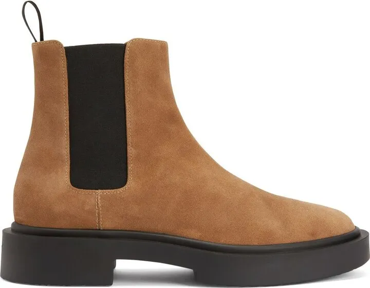 Suede-Leather Chelsea Boots