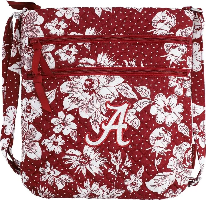 Women's Vera Bradley Alabama Crimson Tide Rain Garden Triple-Zip Hipster Crossbody Bag