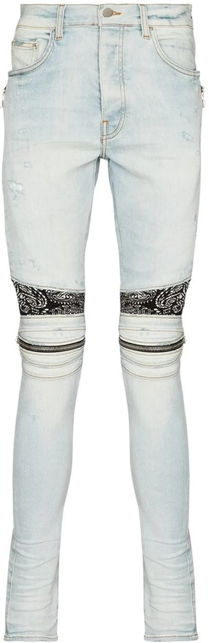 MX2 bandana-patch skinny jeans