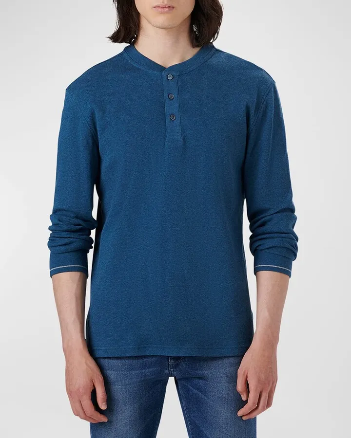 Men's Cotton Henley T-Shirt