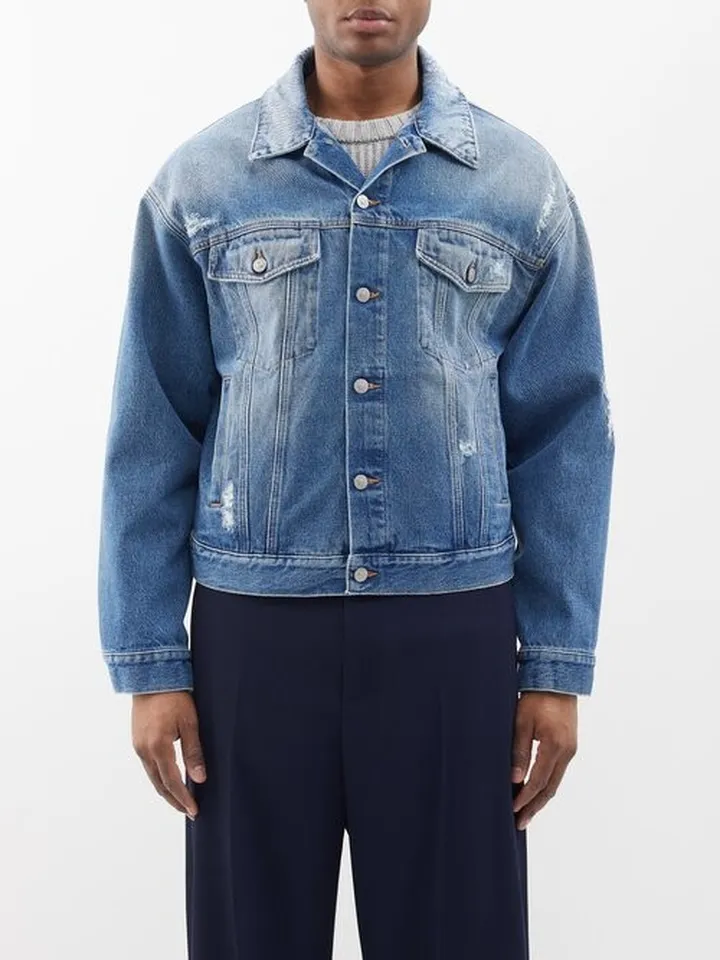 Distressed Denim Jacket