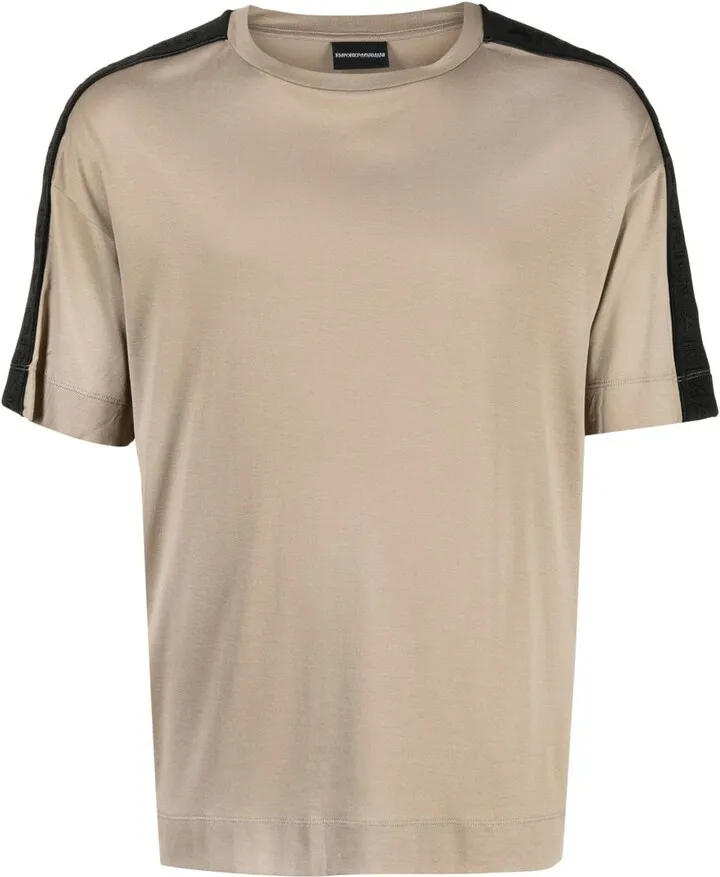 logo-trim cotton T-shirt