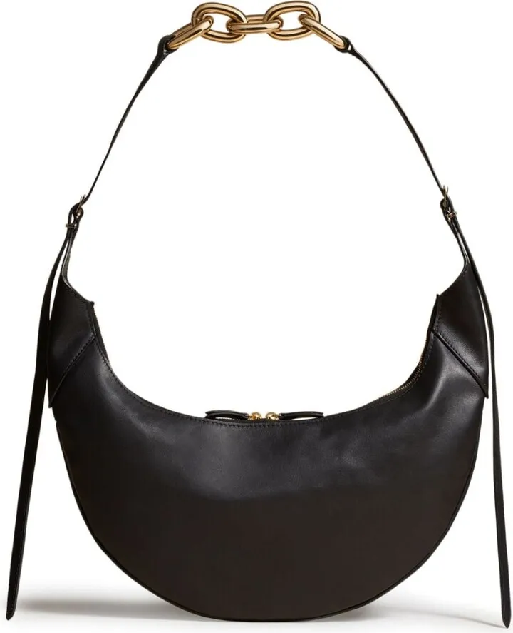 The Alessia curved-edge shoulder bag