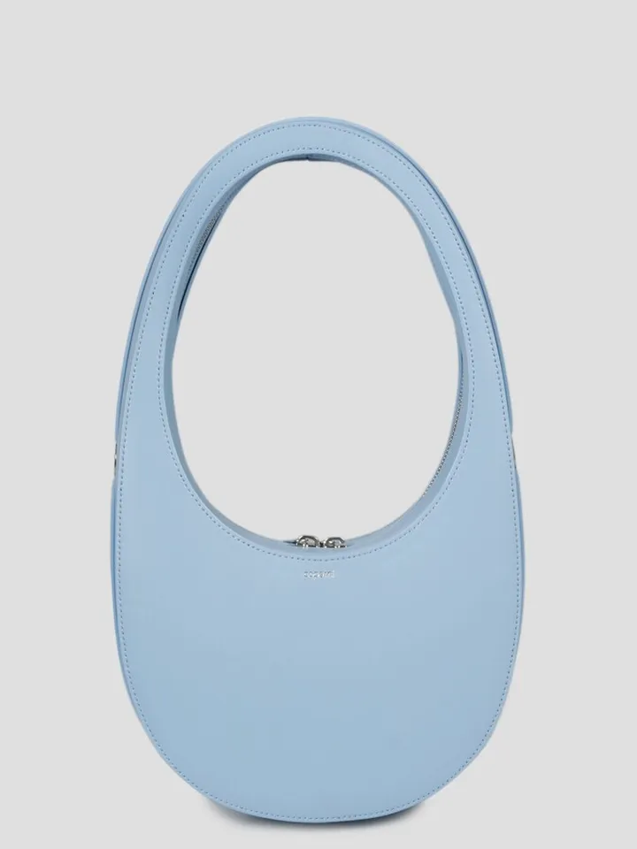 Coperni leather oval-shaped bag.