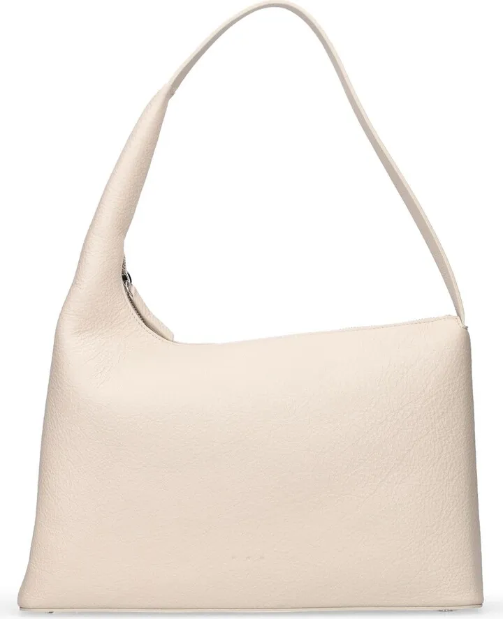 Soft Lune grain leather shoulder bag