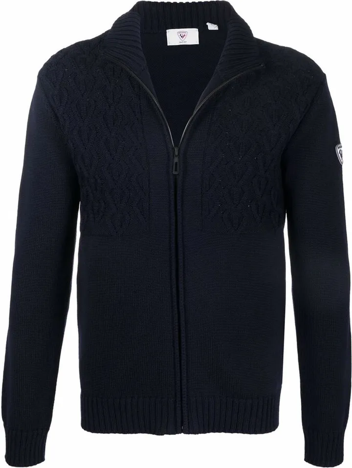 Logo-Patch Zip-Up Jumper