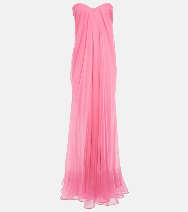 Silk chiffon gown