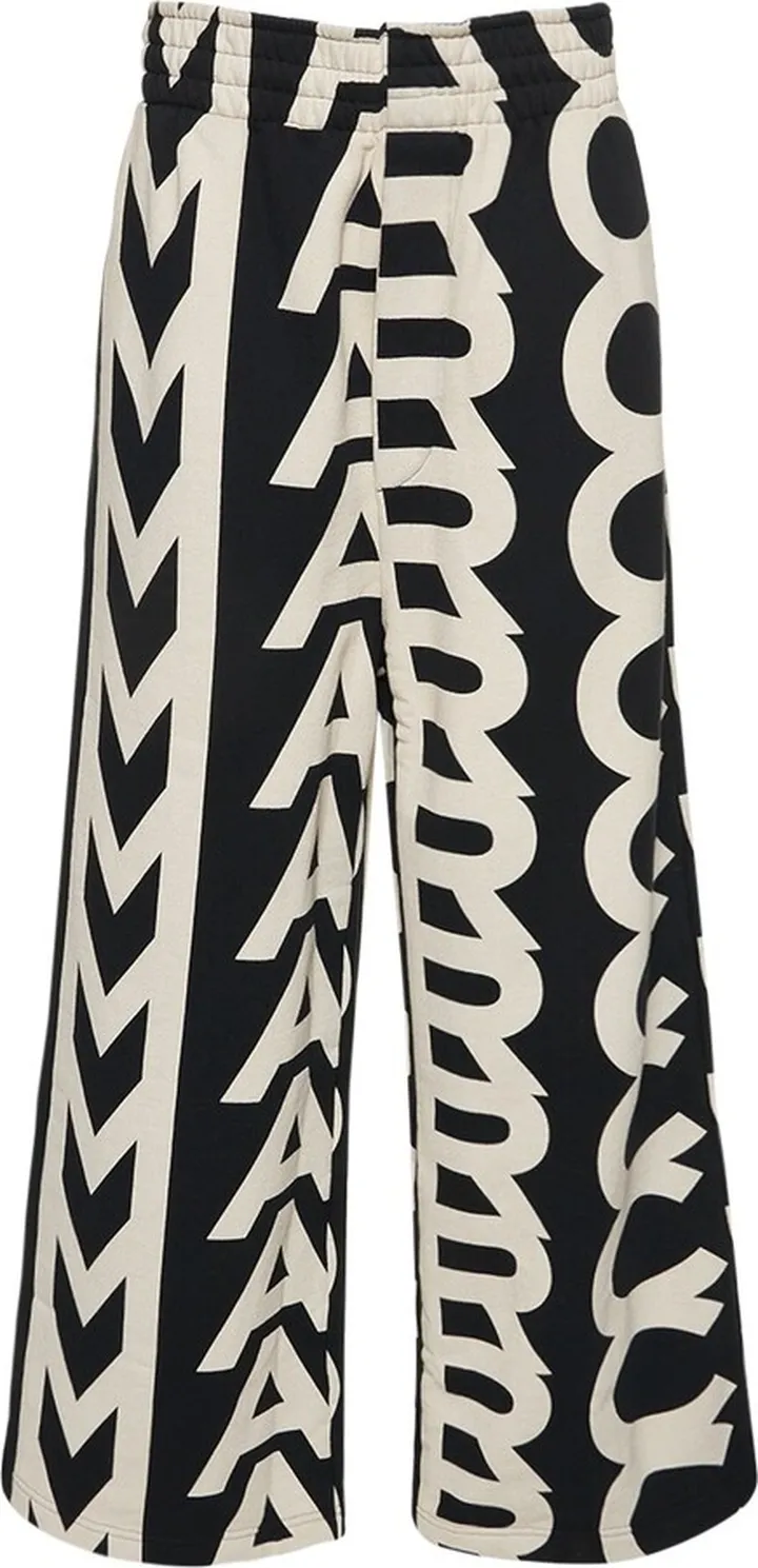 Monogram oversize high waist sweatpants