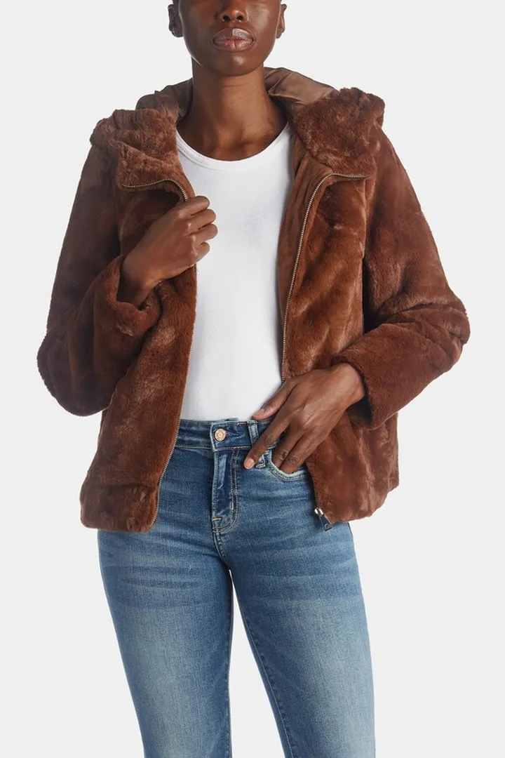Short Faux Fur Jacket