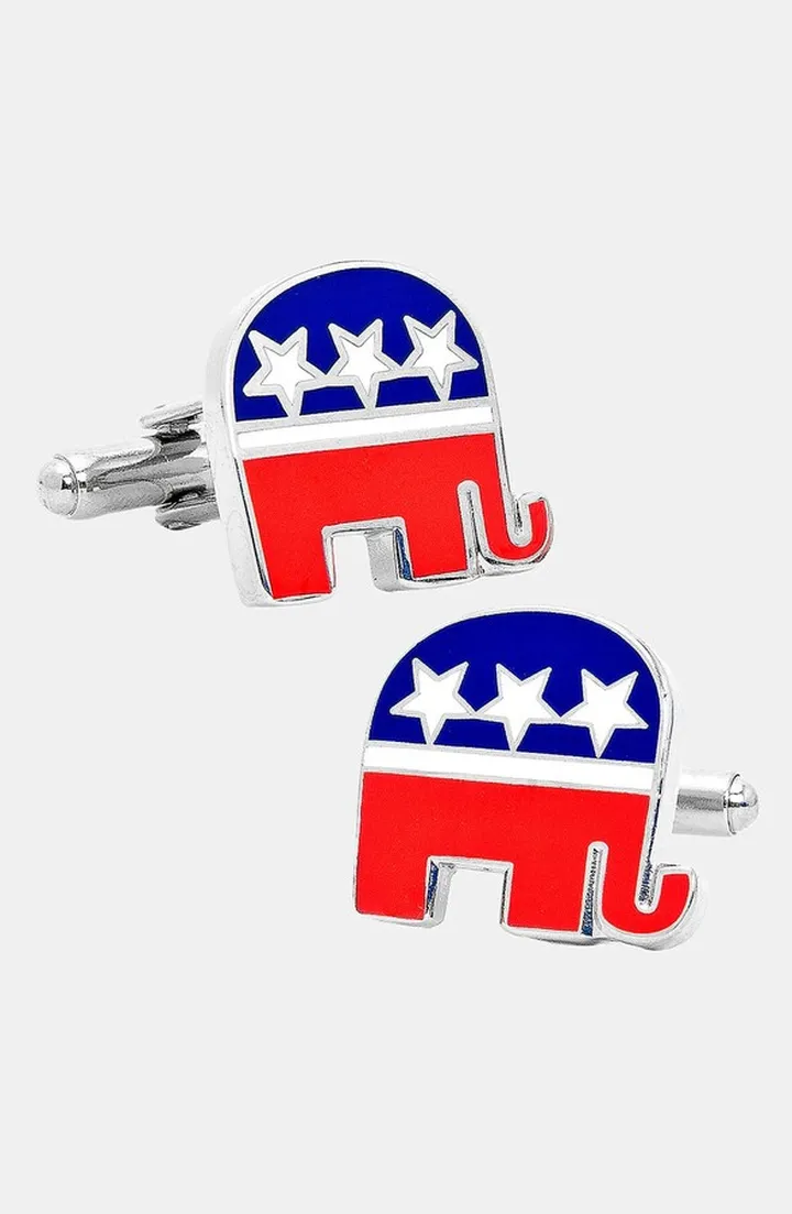 'Republican Elephant' Cuff Links