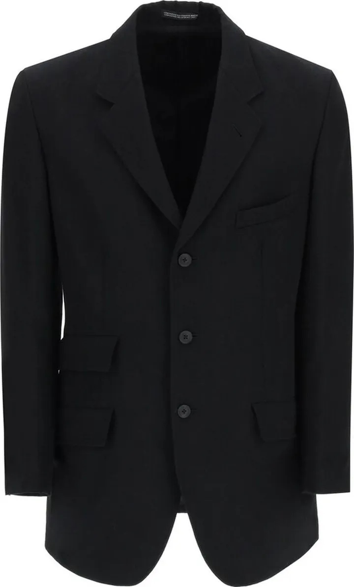 Yohji Yamamoto Single-Breasted Long-Sleeved Jacket
