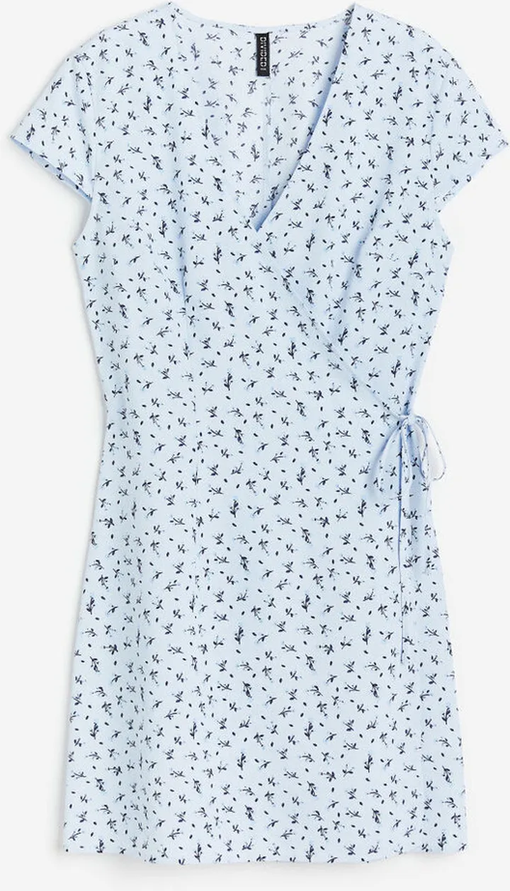 Crêped Wrap-front Dress