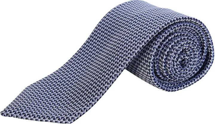 Silk Grid-pattern Tie