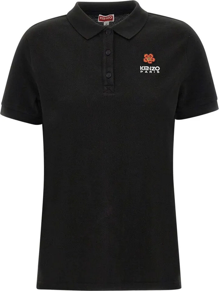 crest Logo Cotton Polo Shirt