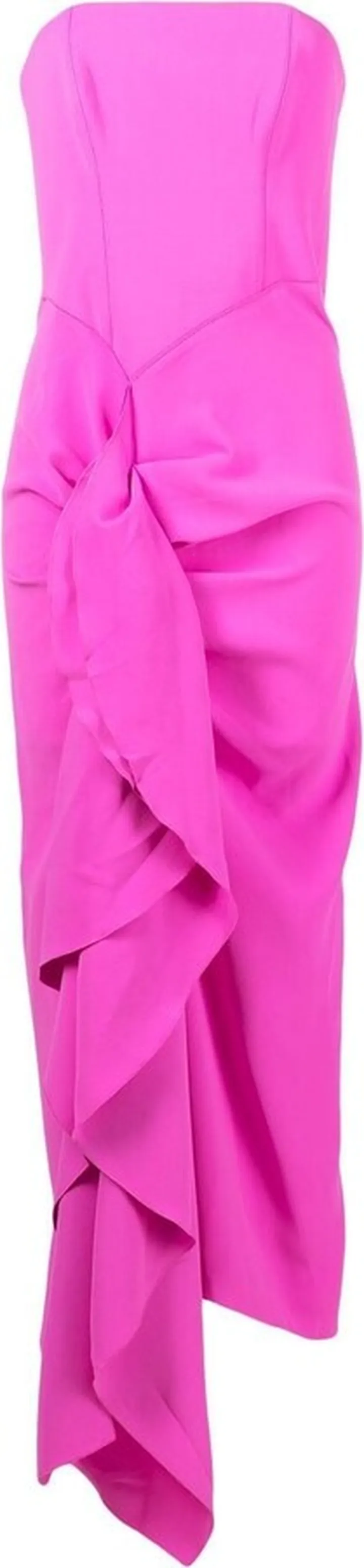 Thalia draped strapless dress