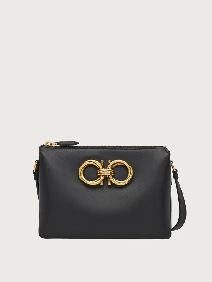 Ferragamo Women Trapezio mini bag Black