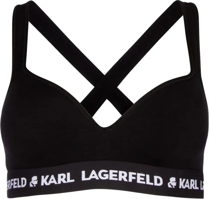 Karl Lagerfeld Logo Detailed Sleeveless Bra