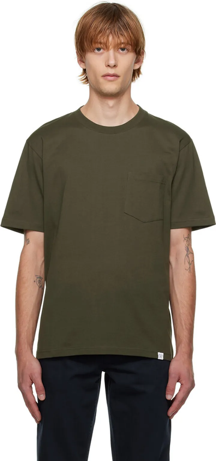 NORSE PROJECTS Green Johannes Standard Pocket T-Shirt