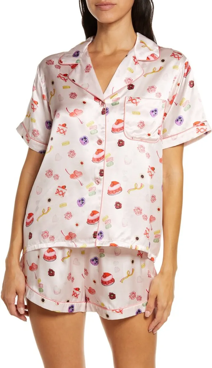 Katelyn Fiona Satin Short Pajamas