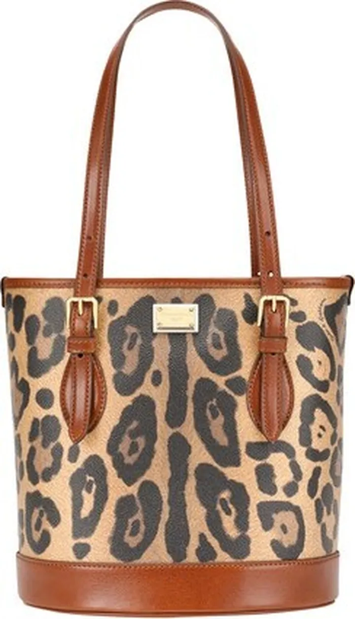 Leo-print Crespo bucket bag